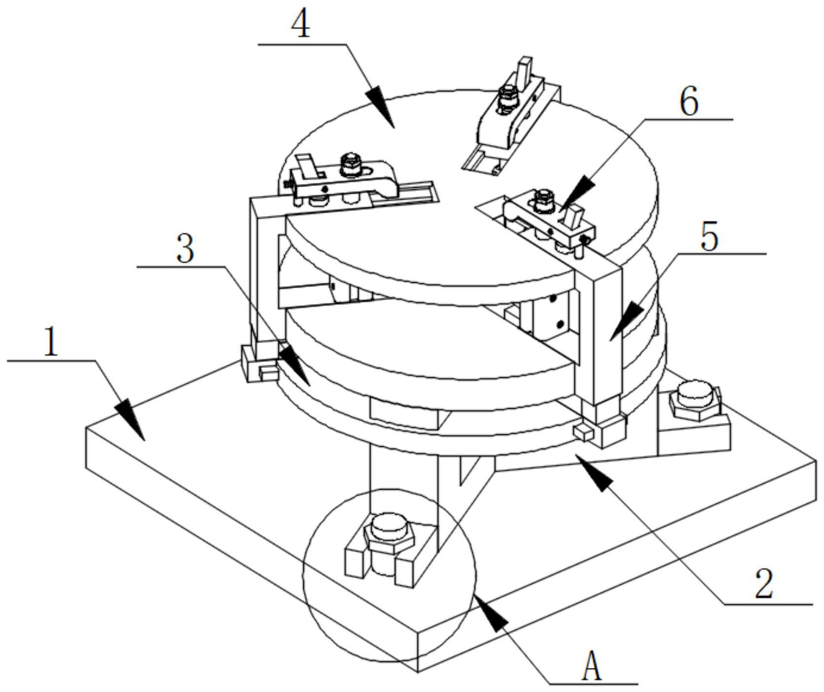 一种轴承钻孔设备用可调节式夹具